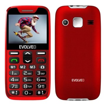 Evolveo - EasyPhone XR 4G mobilais telefons senioriem, sarkans