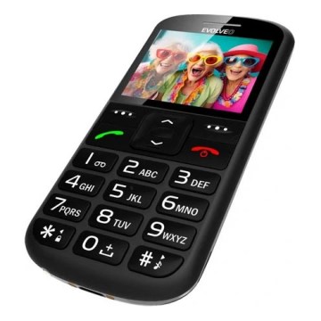 Evolveo - EasyPhone XS, mobilais tālrunis senioriem, melns