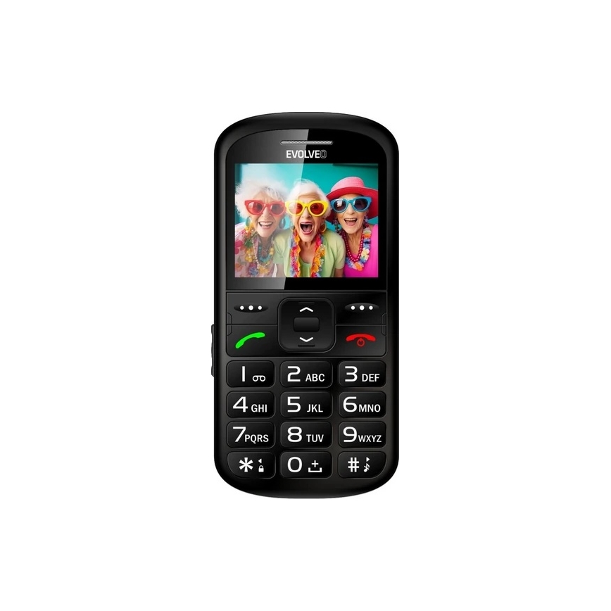 Evolveo - EasyPhone XS, mobilais tālrunis senioriem, melns