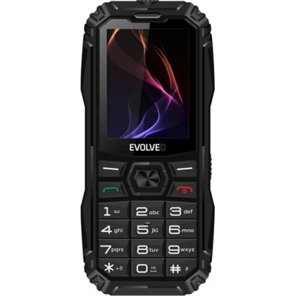 Evolveo - MaxPhone A1 taustiņtālrunis ar divām SIM kartēm, melns