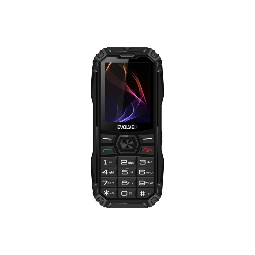 Evolveo - MaxPhone A1 taustiņtālrunis ar divām SIM kartēm, melns