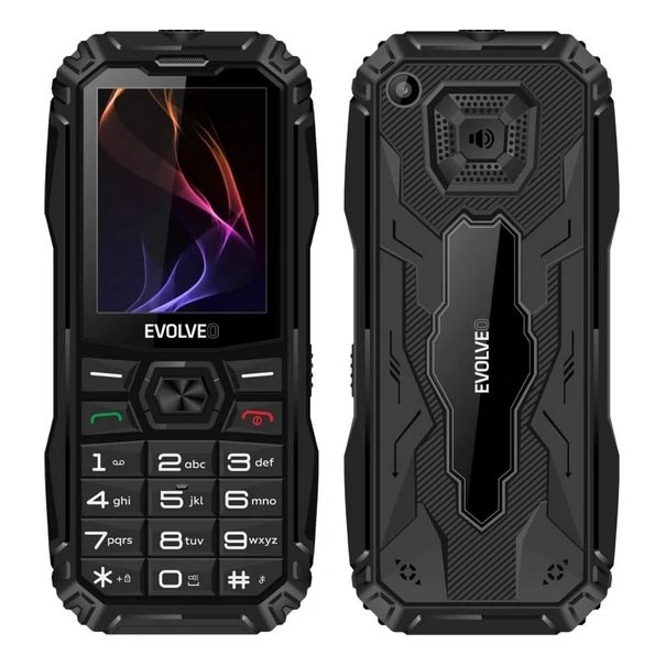 Evolveo - MaxPhone A1 taustiņu tālrunis ar divām SIM kartēm, melns