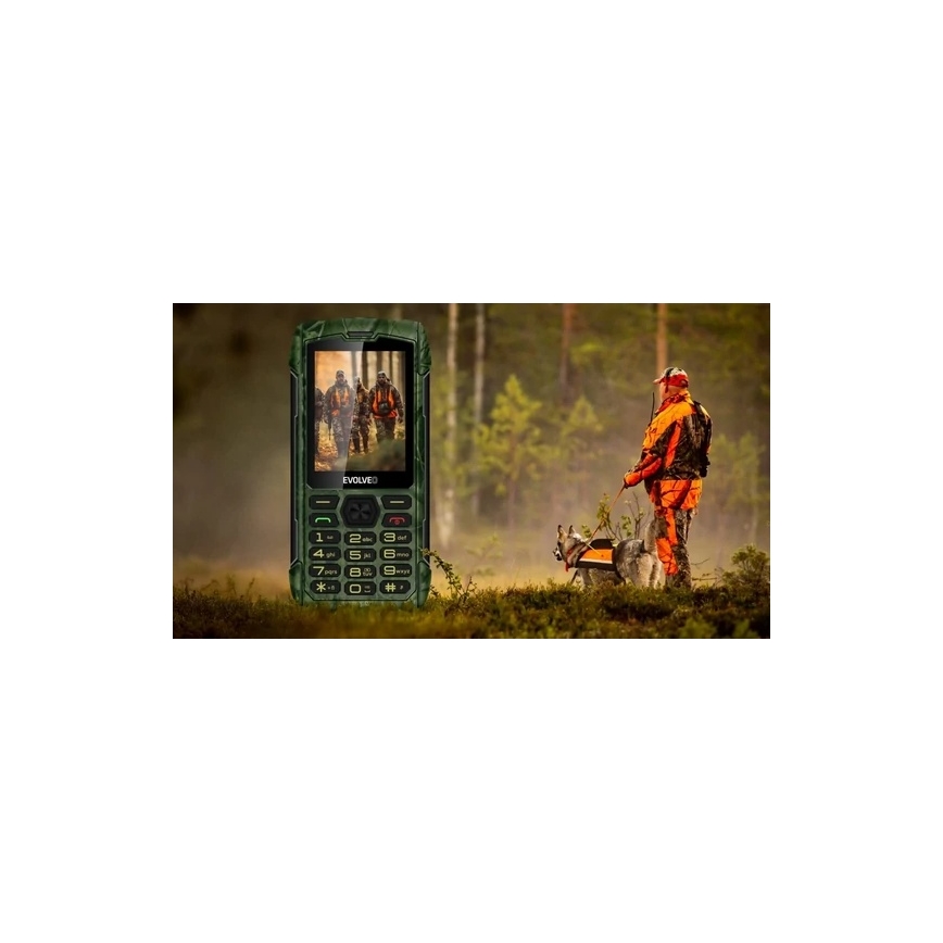 Evolveo - StrongPhone H1 ūdensizturīgs Dual SIM medību kamuflāžas tālrunis