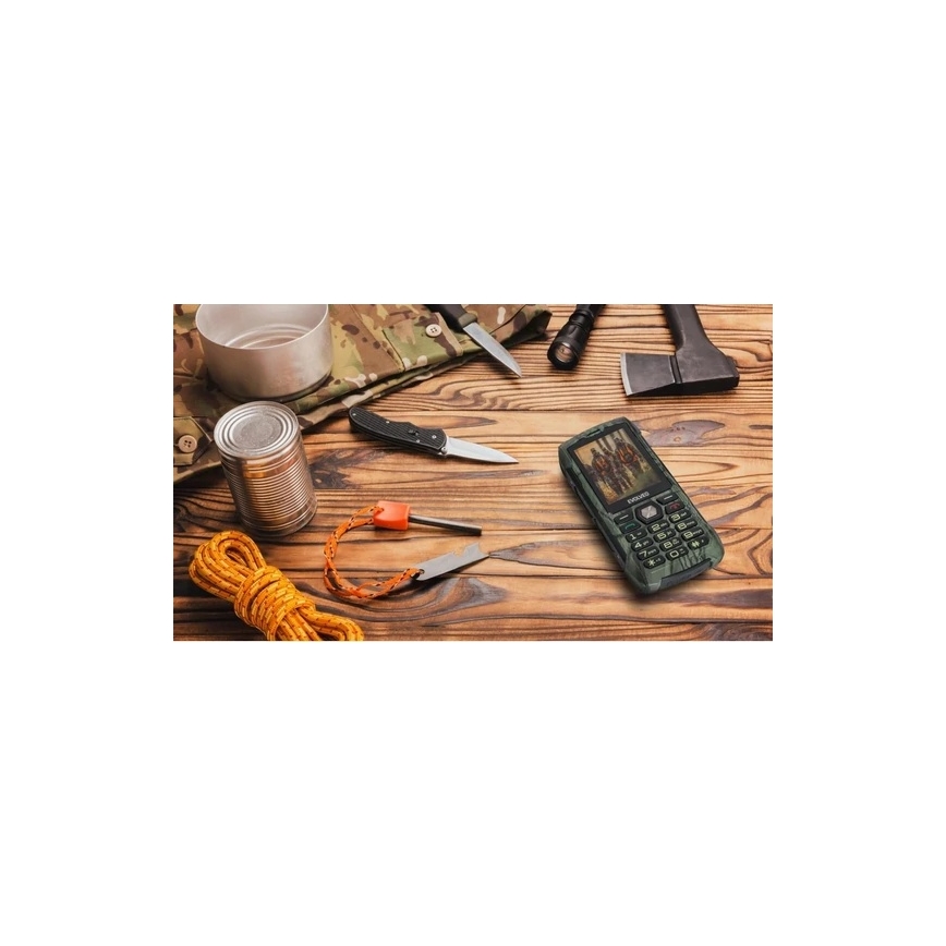 Evolveo-StrongPhone H1, ūdensizturīgs Dual SIM tālrunis medību kamuflāžā