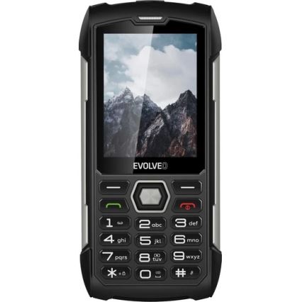 Evolveo - StrongPhone H1, ūdensizturīgs Dual SIM tālrunis, melns - sudraba
