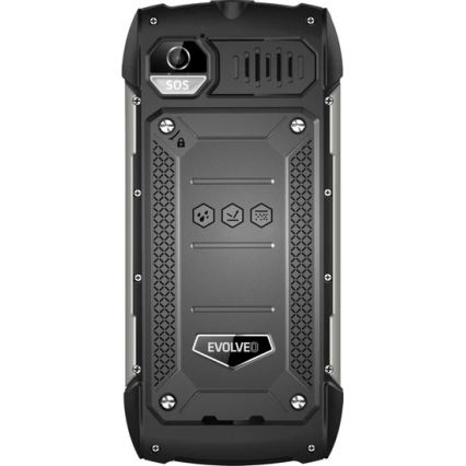 Evolveo - StrongPhone H1, ūdensizturīgs Dual SIM tālrunis melns/sudrabs