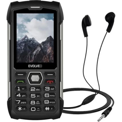 Evolveo - StrongPhone H1 ūdensizturīgs Dual SIM telefons melns/sudrabs