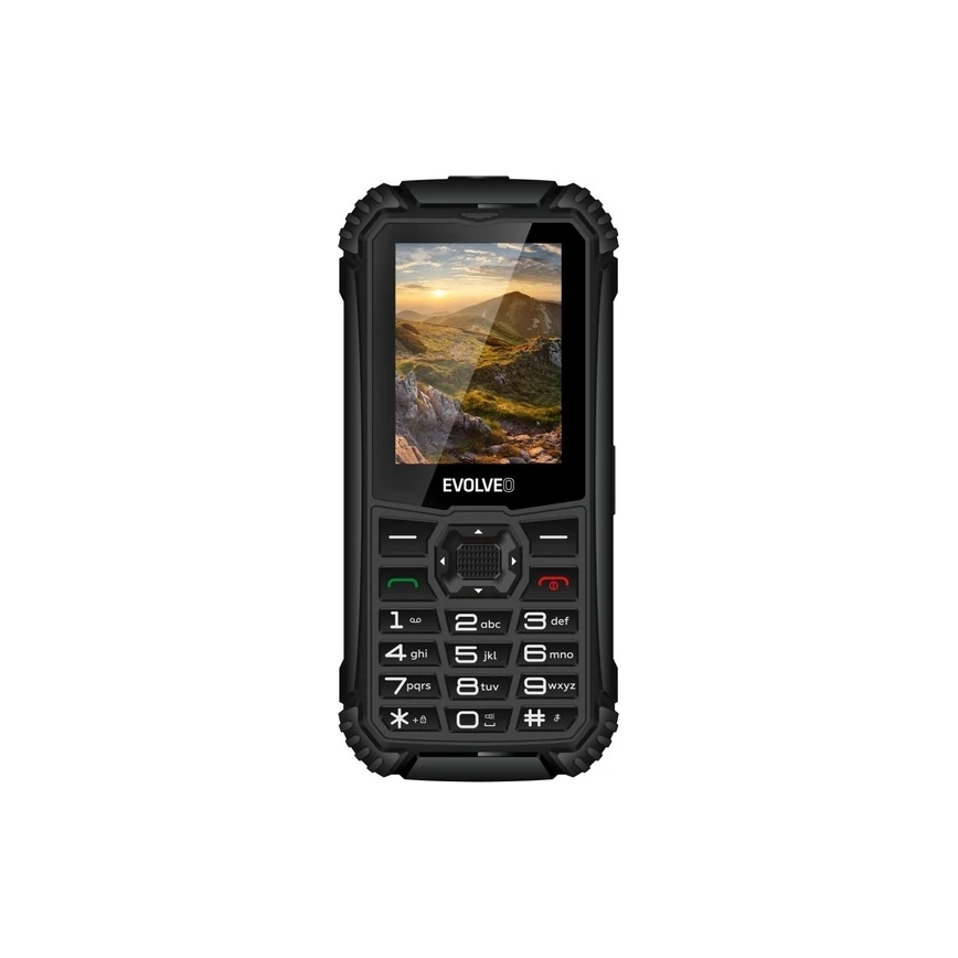 Evolveo - StrongPhone Q1 ūdensizturīgs divu SIM karšu telefons, melns