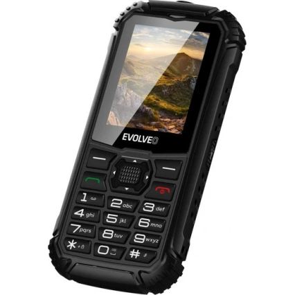 Evolveo - StrongPhone Q1 ūdensizturīgs divu SIM karšu telefons, melns
