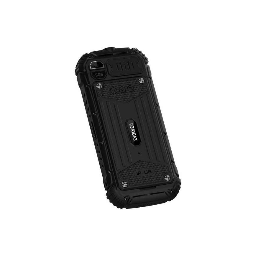 Evolveo - StrongPhone Q1 ūdensizturīgs divu SIM karšu telefons, melns