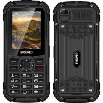 Evolveo - StrongPhone Q1, ūdensizturīgs Dual SIM tālrunis, melns
