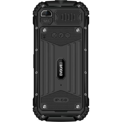 Evolveo - StrongPhone Q1, ūdensizturīgs Dual SIM tālrunis, melns