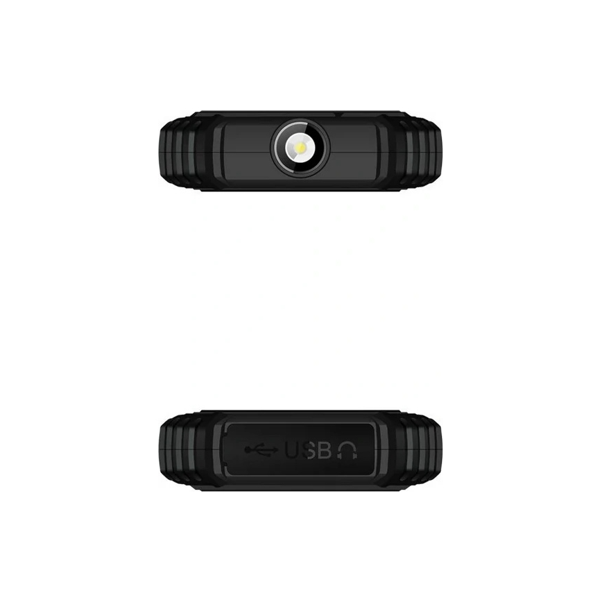 Evolveo - StrongPhone Q1, ūdensizturīgs Dual SIM telefons melns/oranžs