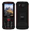 Evolveo - StrongPhone W4 ūdensizturīgs divu SIM karšu tālrunis melns/sarkans