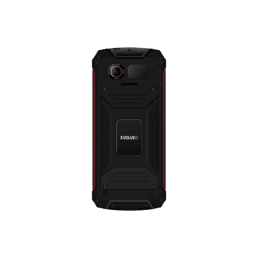 Evolveo - StrongPhone W4 ūdensizturīgs divu SIM karšu tālrunis melns/sarkans