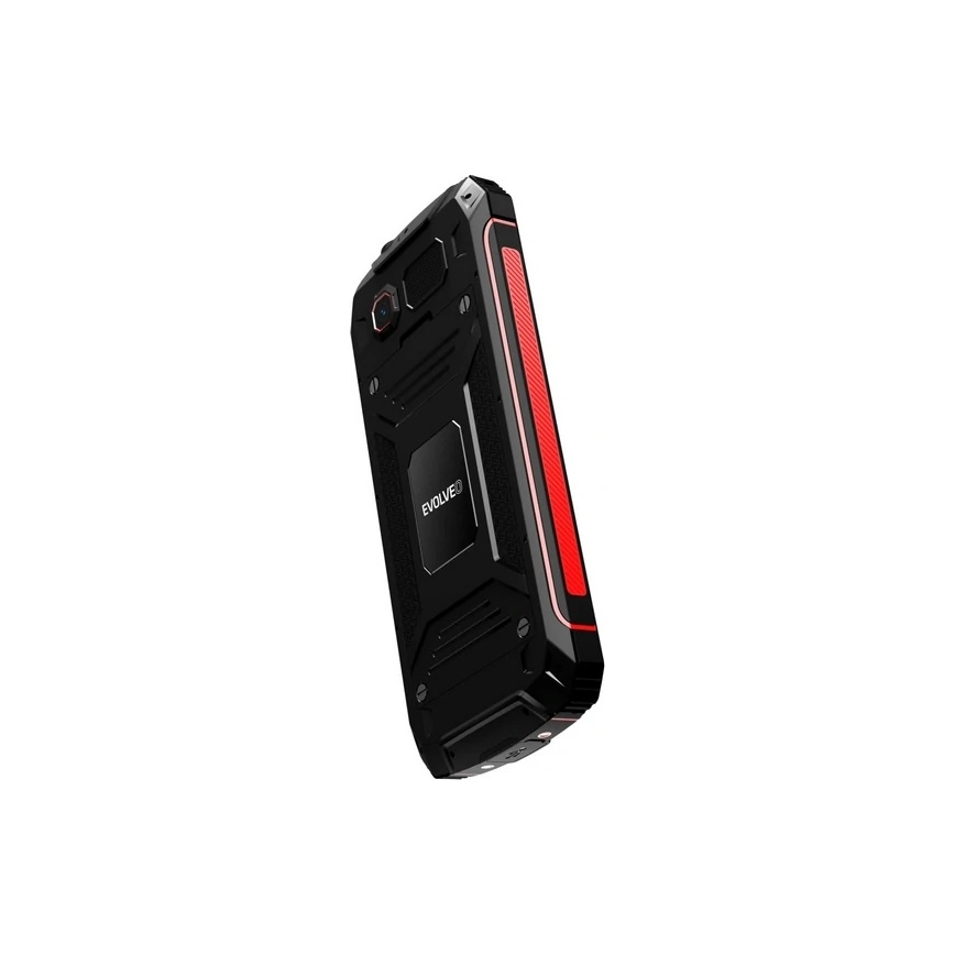 Evolveo - StrongPhone W4 ūdensizturīgs divu SIM karšu tālrunis melns/sarkans