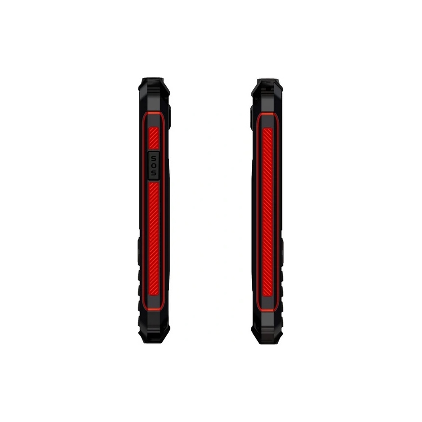 Evolveo - StrongPhone W4, ūdensizturīgs Dual SIM tālrunis, melns-sarkans