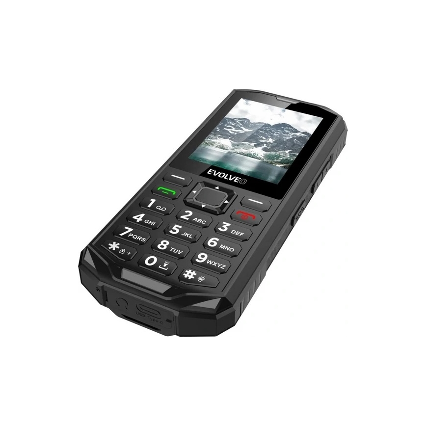 Evolveo - StrongPhone X5, ūdensizturīgs Dual SIM tālrunis, melns-pelēks