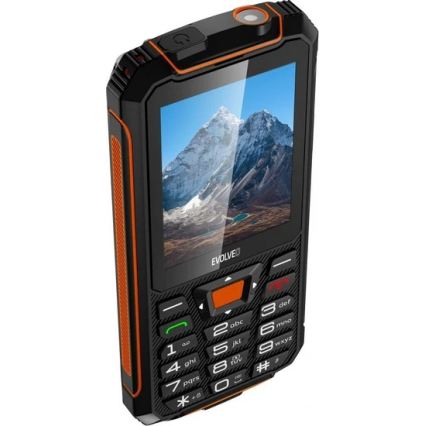 Evolveo - StrongPhone Z6 ūdensizturīgs Dual SIM tālrunis melns/oranžs