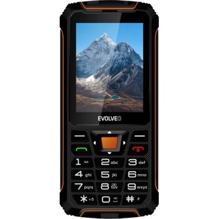 Evolveo - StrongPhone Z6 ūdensizturīgs Dual SIM tālrunis melns/oranžs