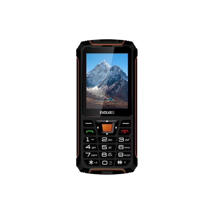 Evolveo - StrongPhone Z6 ūdensizturīgs Dual SIM tālrunis melns/oranžs