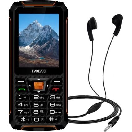 Evolveo - StrongPhone Z6 ūdensizturīgs Dual SIM tālrunis melns/oranžs