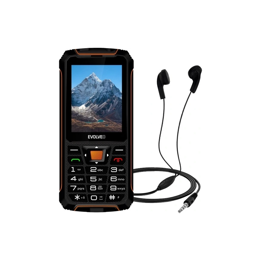 Evolveo - StrongPhone Z6 ūdensizturīgs Dual SIM tālrunis melns/oranžs