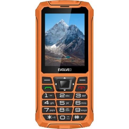 Evolveo - StrongPhone Z6, ūdensizturīgs Dual SIM tālrunis, oranžs