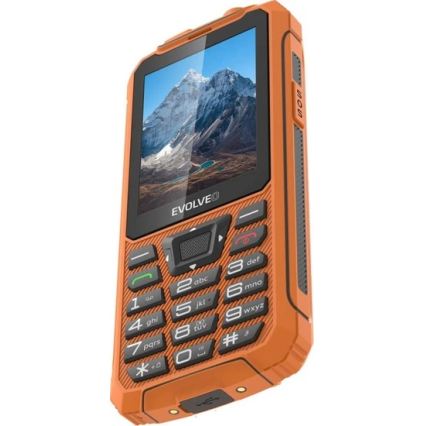 Evolveo - StrongPhone Z6, ūdensizturīgs Dual SIM tālrunis, oranžs