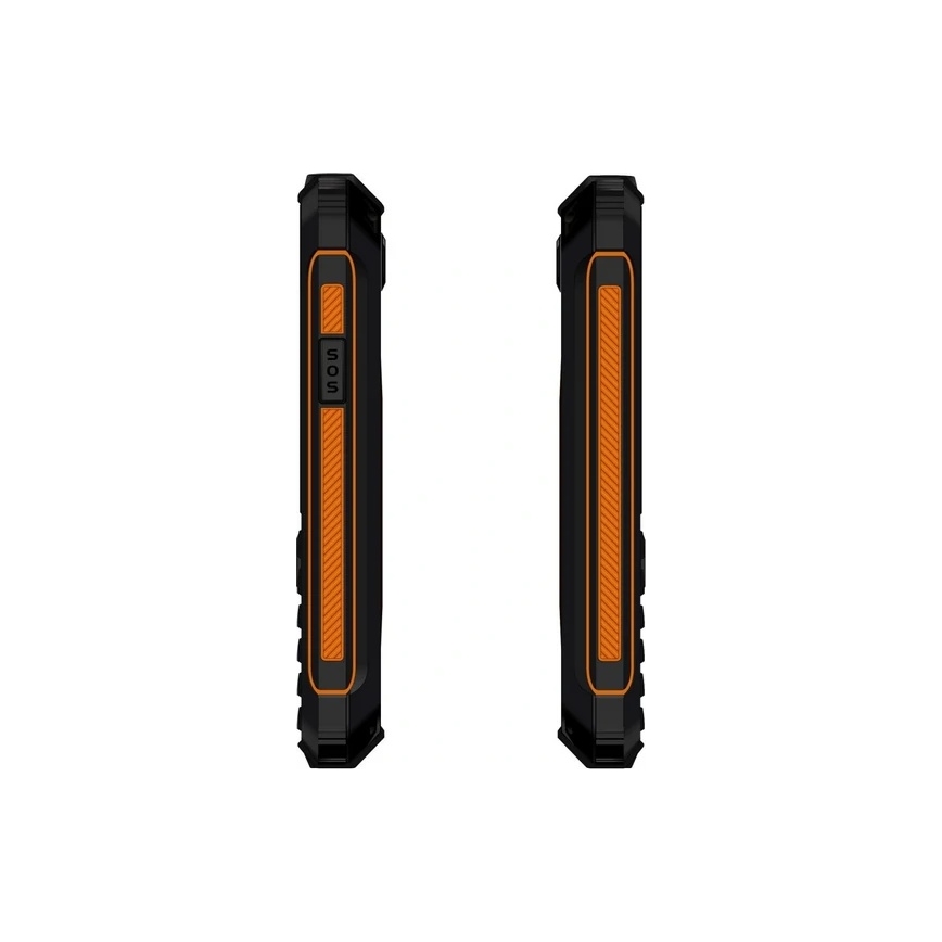 Evolveo - StrongPhone Z6, ūdensizturīgs Dual SIM telefons, melni-oranžs
