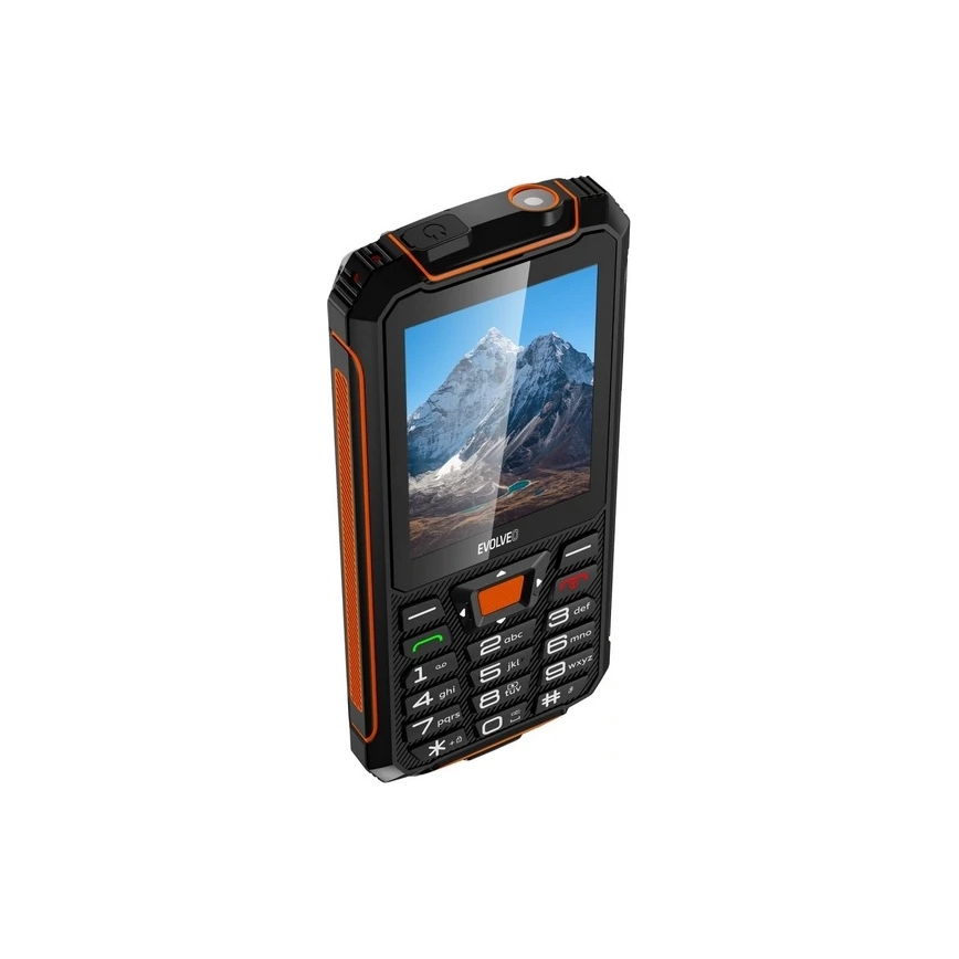 Evolveo - StrongPhone Z6 ūdensizturīgs Dual SIM telefons melns/oranžs