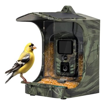 Evolveo - StrongVision BirdFeeder - vieda putnu barotava ar iebūvētu kameru un saules paneli