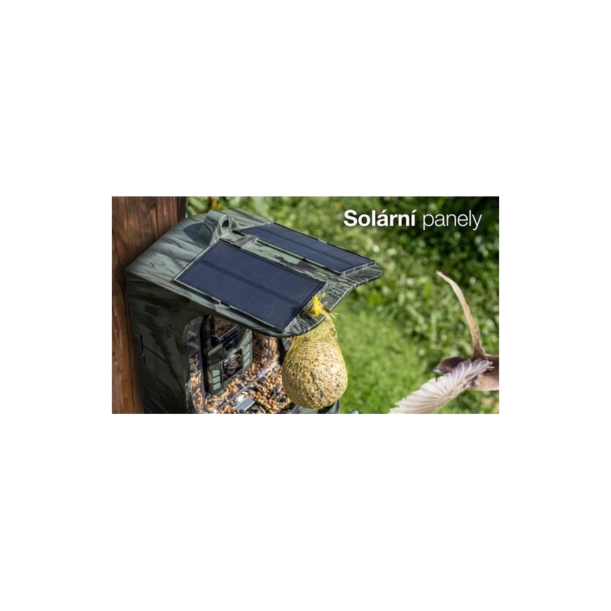 Evolveo - StrongVision BirdFeeder - vieda putnu barotava ar iebūvētu kameru un saules paneli