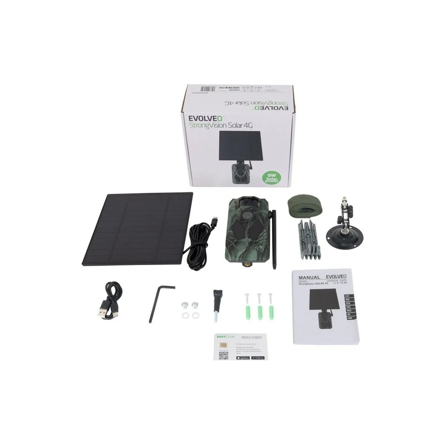 Evolveo - StrongVision Solar 4G, 4G fotokamera ar lietotni un saules paneli