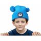 Extol - Cepure ar lukturi un USB uzlādi 250 mAh zila ar bumbuli, izmērs bērnu