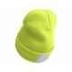 Extol - Cepure ar lukturi un USB uzlādi 300 mAh neona dzeltena, izmērs UNI