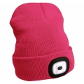 Extol - Cepure ar lukturi un USB uzlādi 300 mAh rozā, izmērs UNI