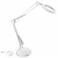 Extol - LED Aptumšojama galda lampa ar palielināmo stiklu LED/8W/5V 2900/4500/7500K balta
