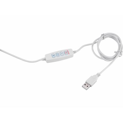 Extol - LED Aptumšojama galda lampa ar palielināmo stiklu LED/8W/5V 2900/4500/7500K balta