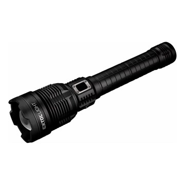Extol - LED Aptumšojams uzlādējams lukturītis ar lādētājakumulatoru LED/60W/10000 mAh 8000 lm IPX4 melna