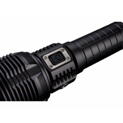 Extol - LED Aptumšojams uzlādējams lukturītis ar lādētājakumulatoru LED/60W/10000 mAh 8000 lm IPX4 melna