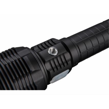Extol - LED Aptumšojams uzlādējams lukturītis ar lādētājakumulatoru LED/60W/10000 mAh 8000 lm IPX4 melna