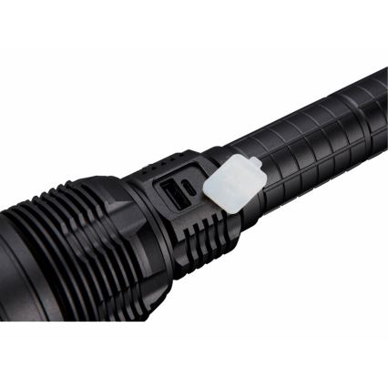 Extol - LED Aptumšojams uzlādējams lukturītis ar lādētājakumulatoru LED/60W/10000 mAh 8000 lm IPX4 melna