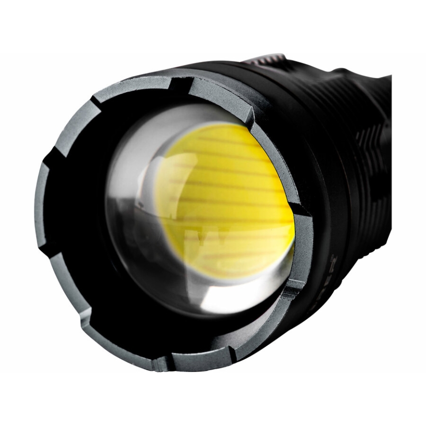 Extol - LED Aptumšojams uzlādējams lukturītis ar lādētājakumulatoru LED/60W/10000 mAh 8000 lm IPX4 melna