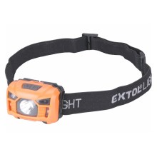 Extol - LED Galvas lampa ar sensoru LED/3W/1200 mAh/3,7V oranža/melna