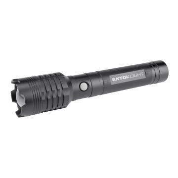 Extol - LED Uzlādējams lukturis ar lādētājakumulatoru LED/60W/4000 mAh/5V 4000 lm melna
