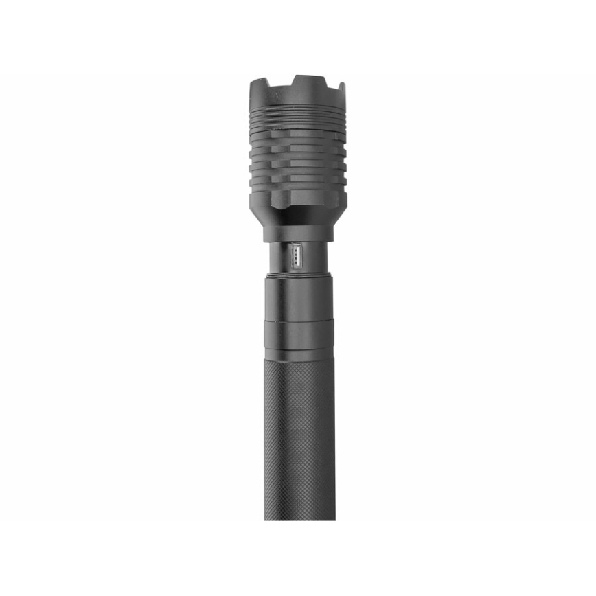 Extol - LED Uzlādējams lukturis ar lādētājakumulatoru LED/60W/4000 mAh/5V 4000 lm melna