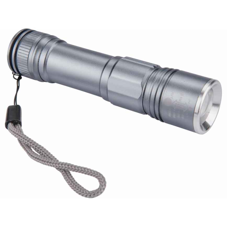 Extol - LED Uzlādējams lukturis LED/2000 mAh/3,7V matēts hroms