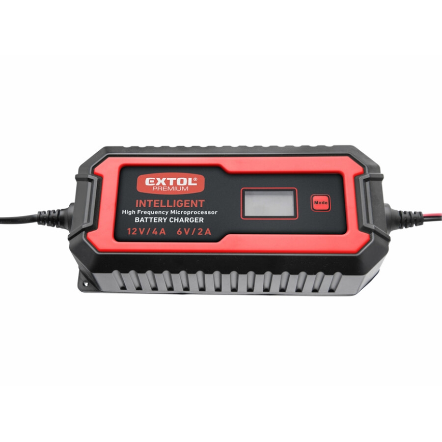 Extol Premium - Auto baterijas lādētājs 9 posmi 6/12V 4A IP65