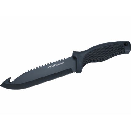 Extol Premium - Medību nazis melna/nerūsējošs tērauds 15 cm